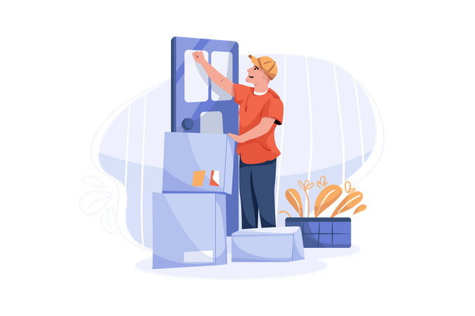 Home Delivery  Illustration