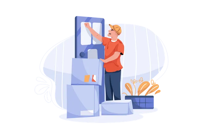 Home Delivery  Illustration