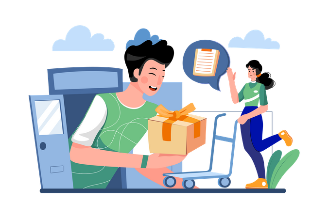 Home Delivery  Illustration