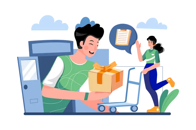 Home Delivery  Illustration