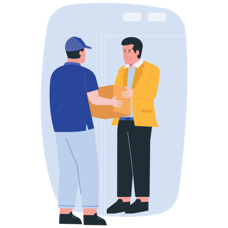 Home delivery  Illustration