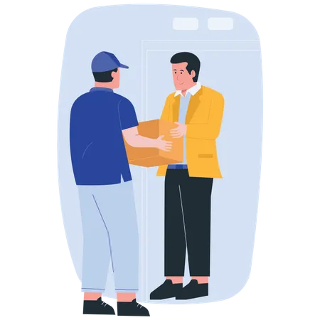 Home delivery  Illustration