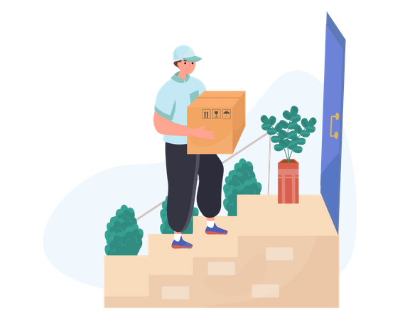 Home delivery  Illustration