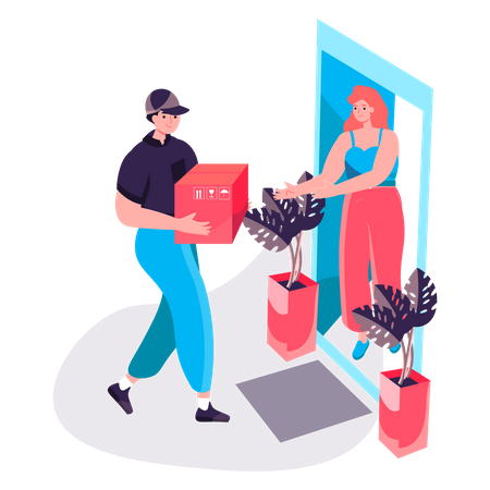 Home delivery  Illustration