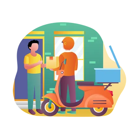 Home delivery service  Illustration