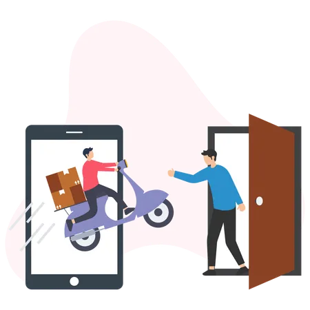 Home delivery service  Illustration