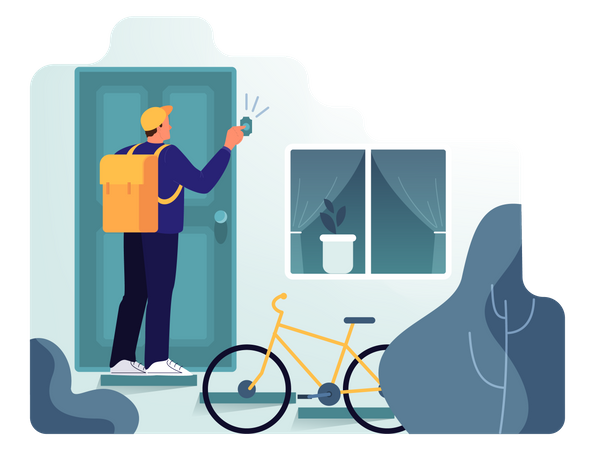 Home delivery service  Illustration