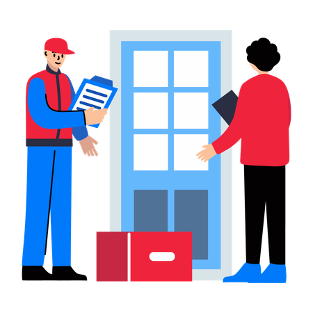 Home delivery service  Illustration