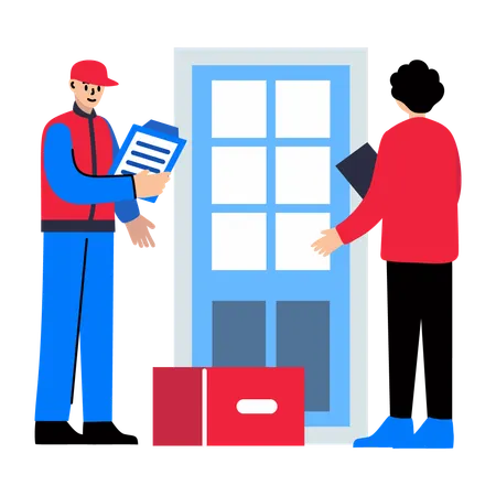 Home delivery service  Illustration