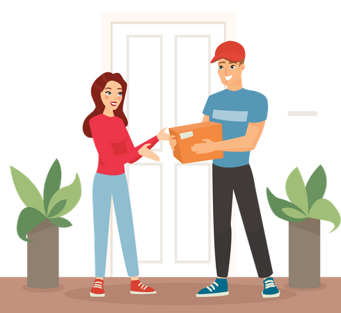 Home delivery service  Illustration