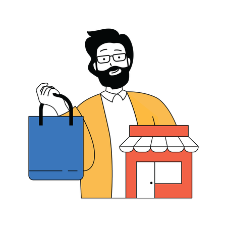 Home delivery service  Illustration