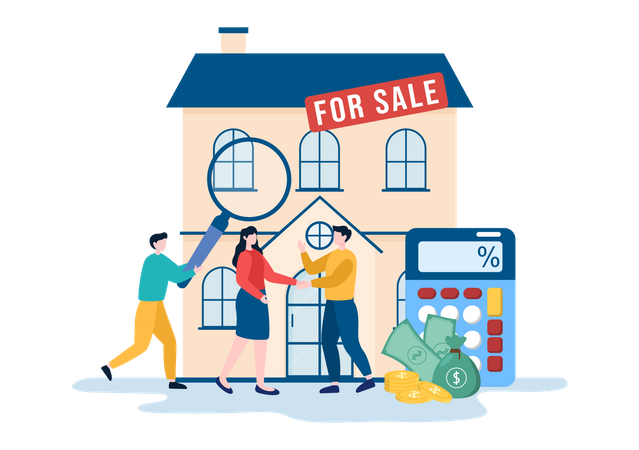 Home for sale  Illustration