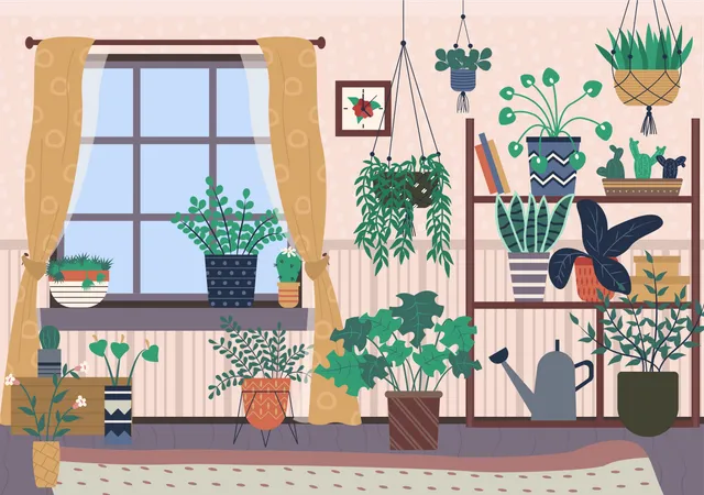 Home garden  Illustration