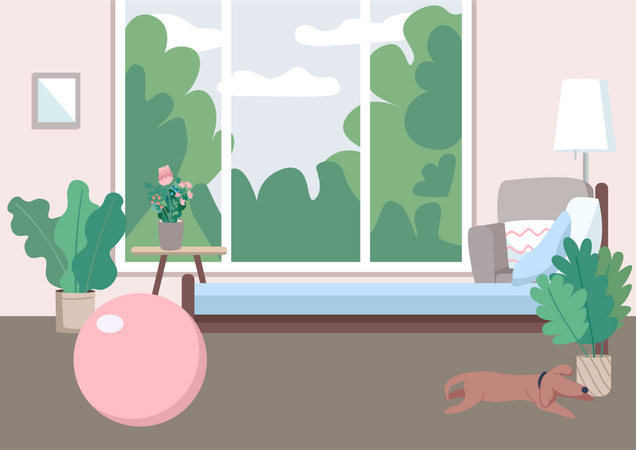 Home gym  イラスト