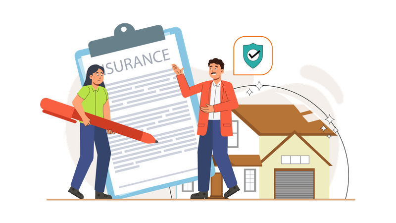 Home Insurance  Illustration