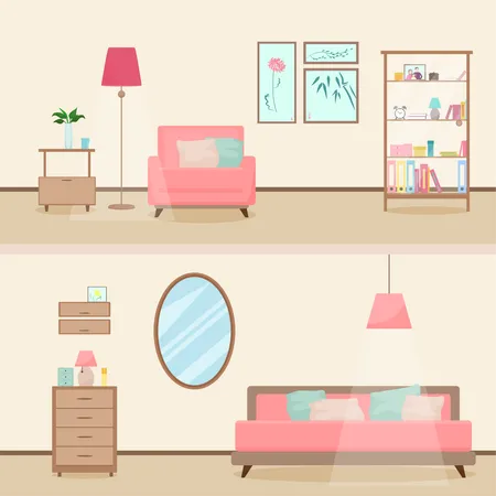 Home Interior  Illustration
