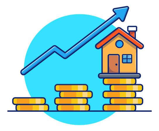 Wachstum der Eigenheiminvestitionen  Illustration