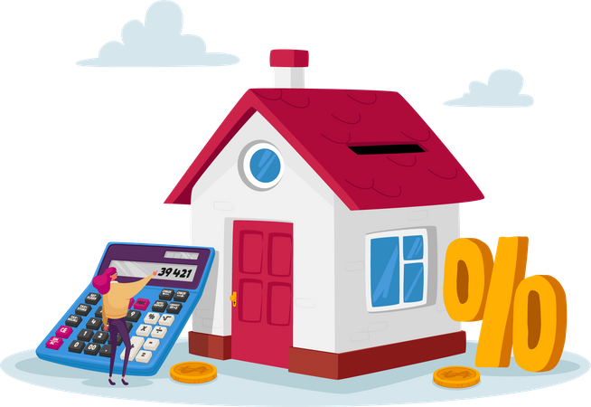 Home loan EMI payment  Illustration