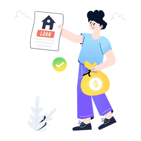 Home Loan  Illustration