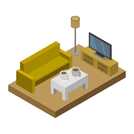 Home lounge  Illustration