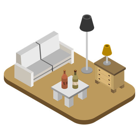 Home lounge  Illustration