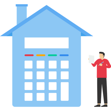 Home mortgage  Illustration