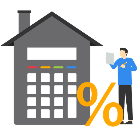 Home Mortgage Calculation  イラスト