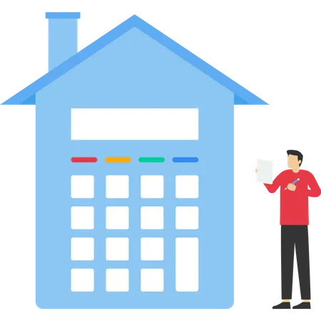 Home mortgage  Illustration