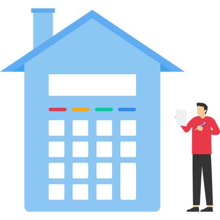 Home mortgage  イラスト