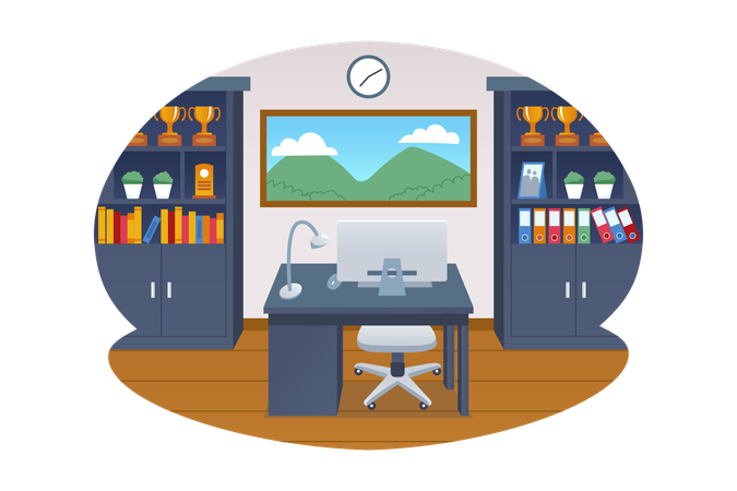 Home Office  Illustration