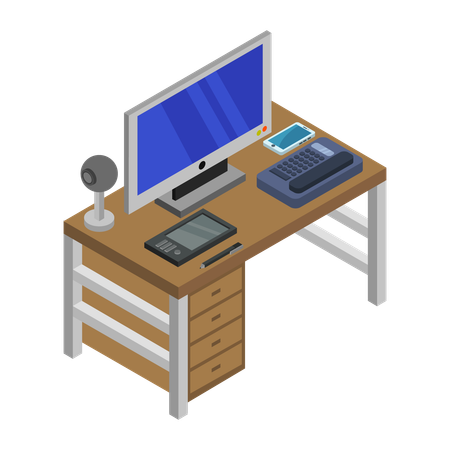 Home office  Illustration