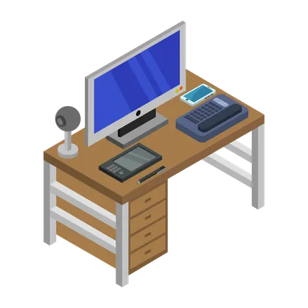 Home office  Illustration