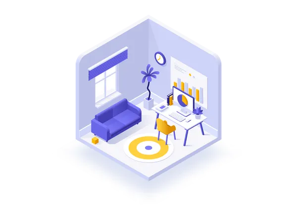 Home office  Illustration