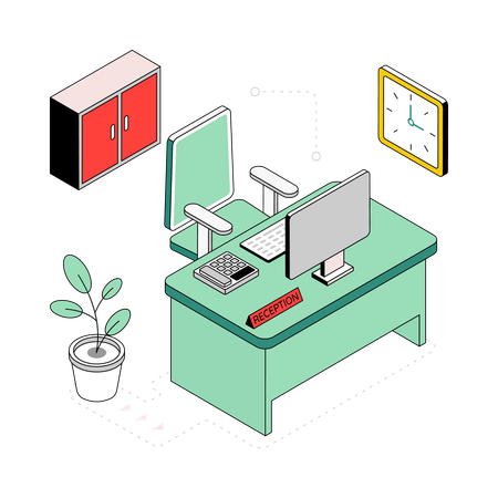 Home Office  Illustration