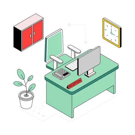 Home Office  Illustration