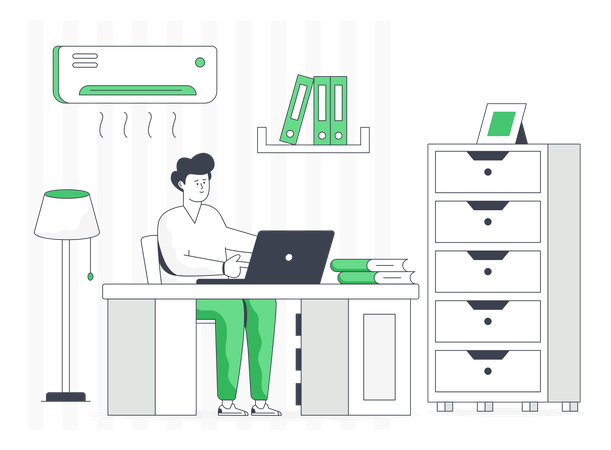 Home Office  Illustration