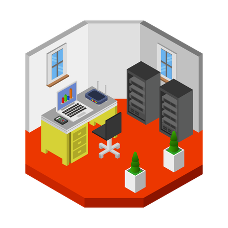 Home office  Illustration