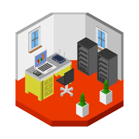 Home office  Illustration