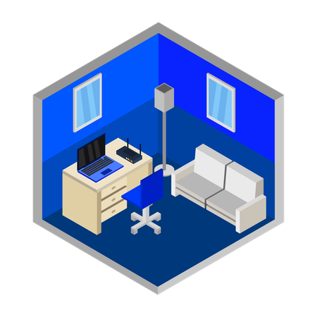 Home office  Illustration