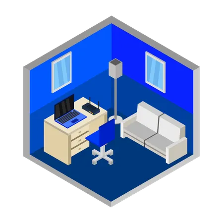 Home office  Illustration