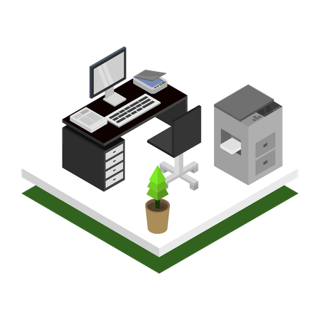 Home office  Illustration