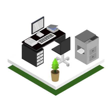 Home office  Illustration
