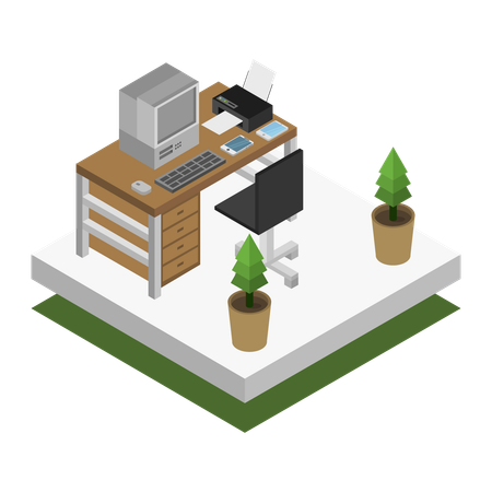 Home office  Illustration