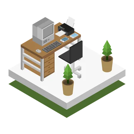 Home office  Illustration