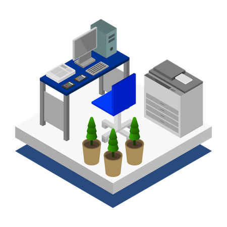 Home office  Illustration