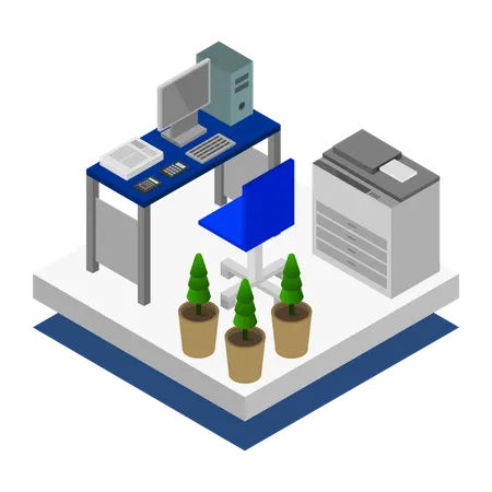 Home office  Illustration