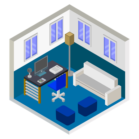 Home office  Illustration