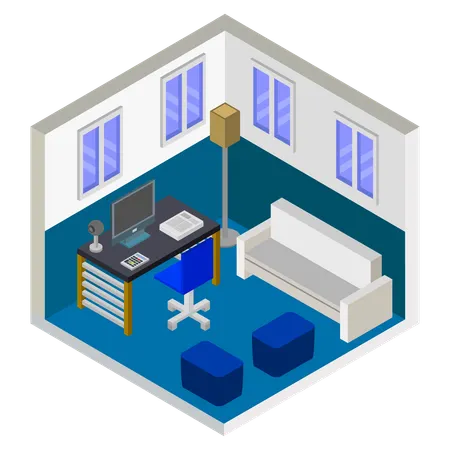 Home office  Illustration
