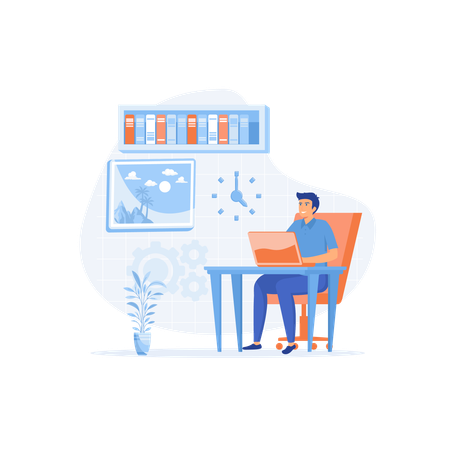 Home office  Illustration