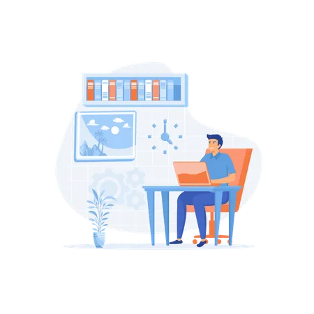 Home office  Illustration